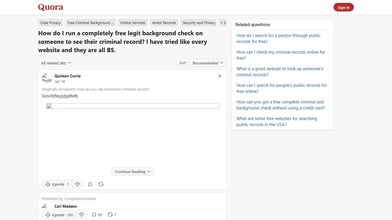 How to run a completely free legit background check on someone to see their criminal record - Quora